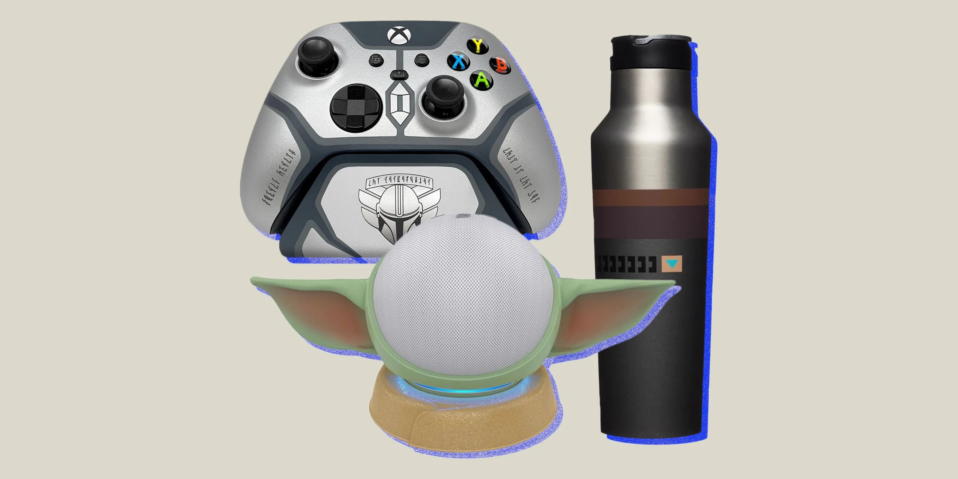 collage of mandalorian products