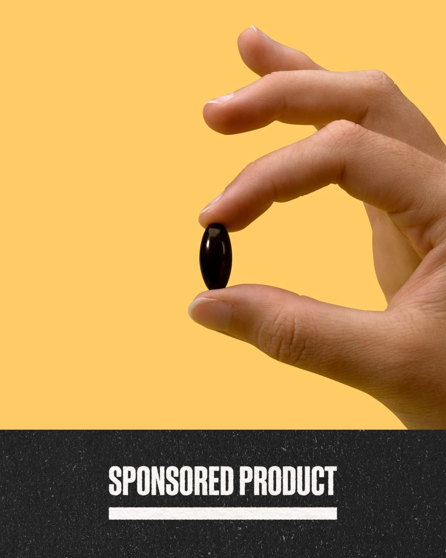 sponsored product hand holding iwi life omega 3 sport vitamin