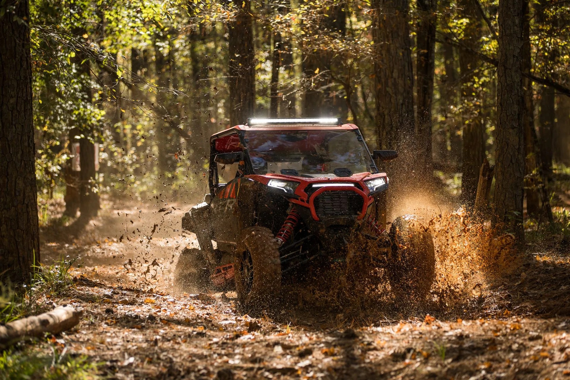 polaris rzr xp in the mud