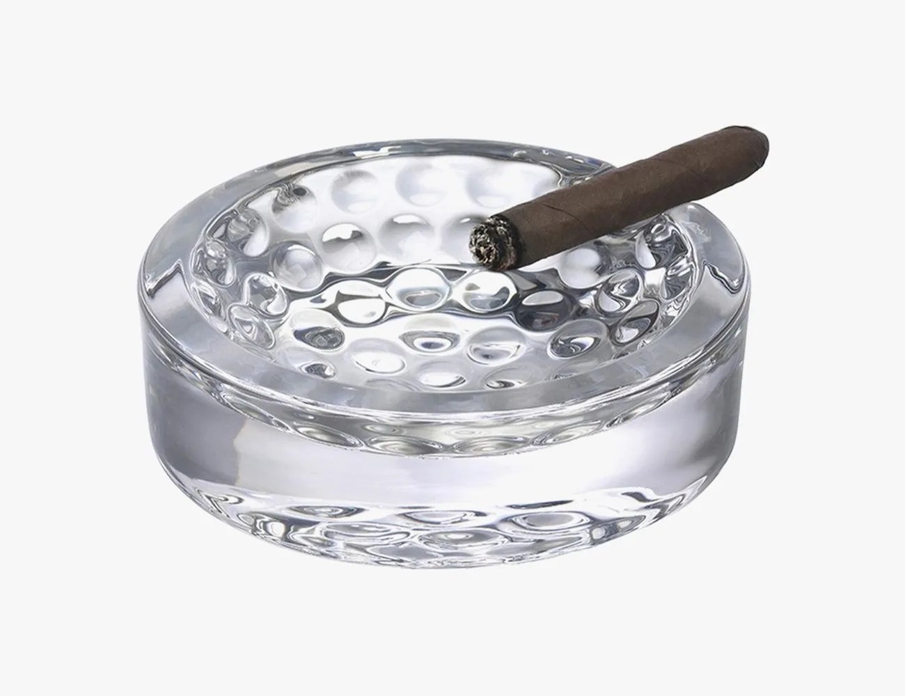 nude glass ace ashtray