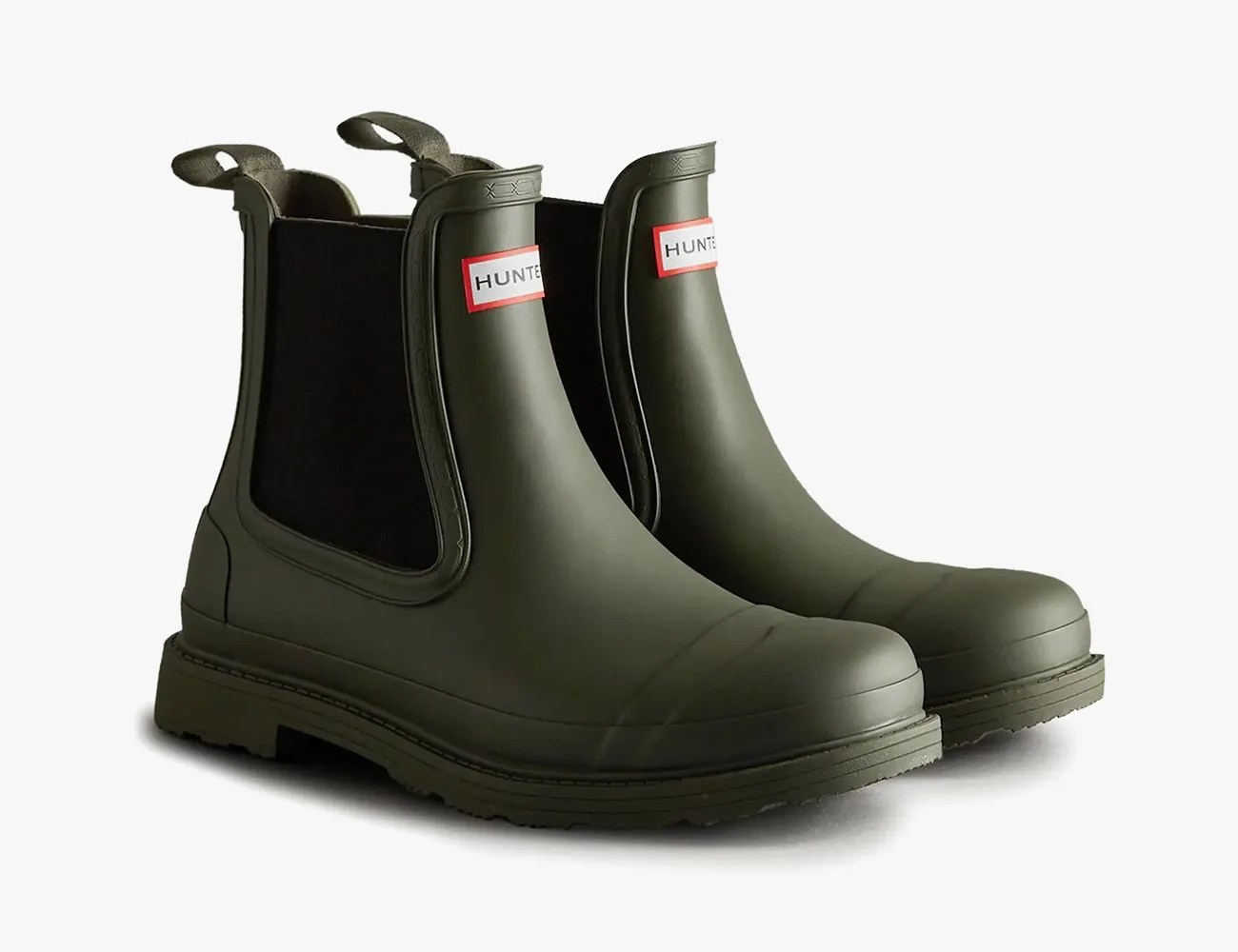 hunter commando waterproof chelsea boot