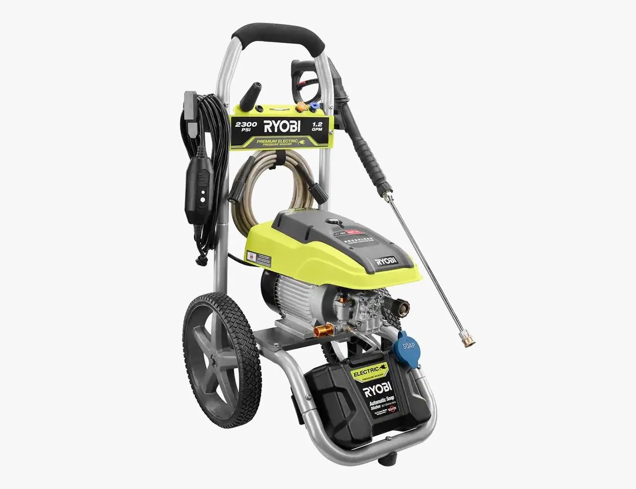 ryobi 2300 psi 12 gpm high performance electric pressure washer