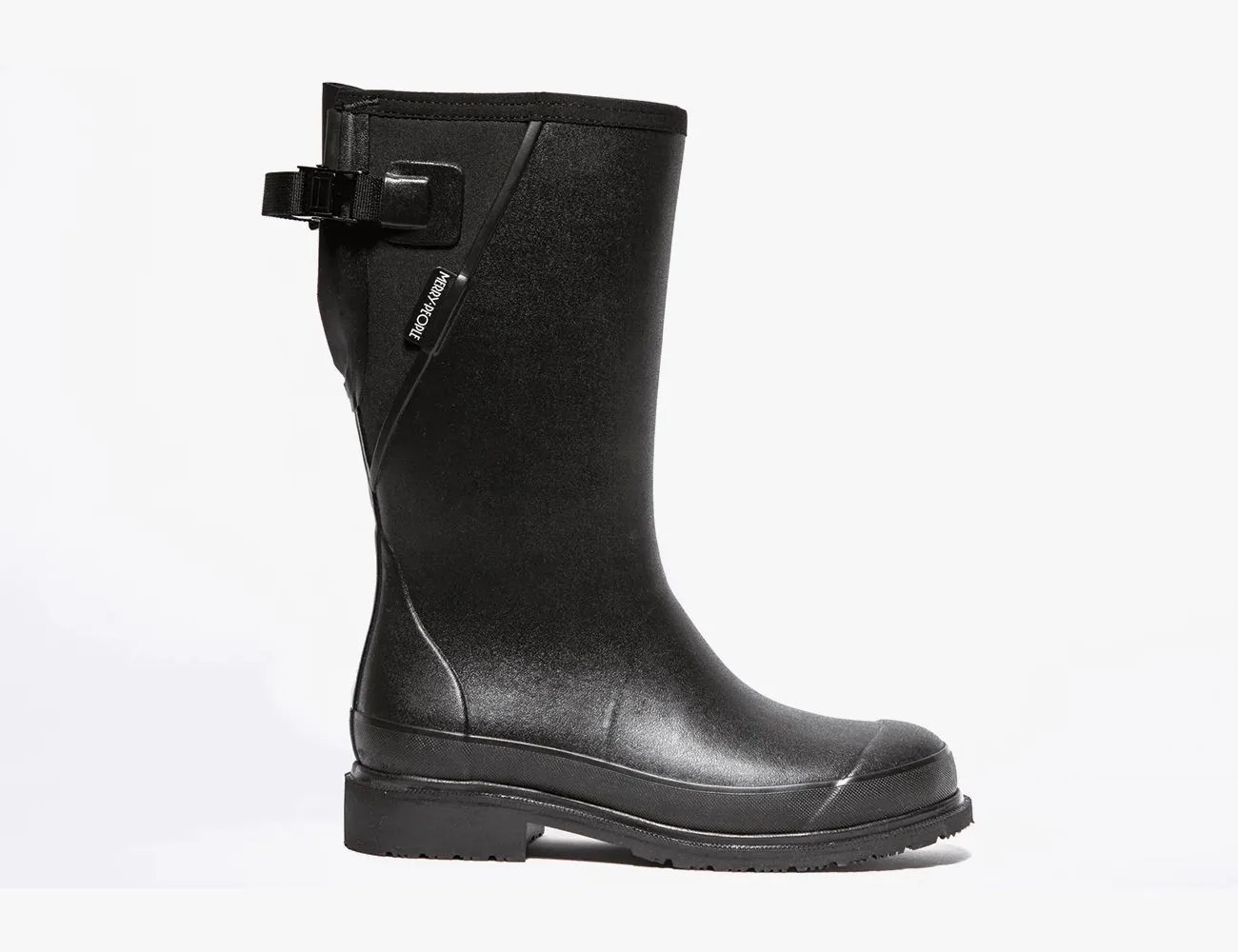 Darcy Mid Calf Rainboot // Black & Black