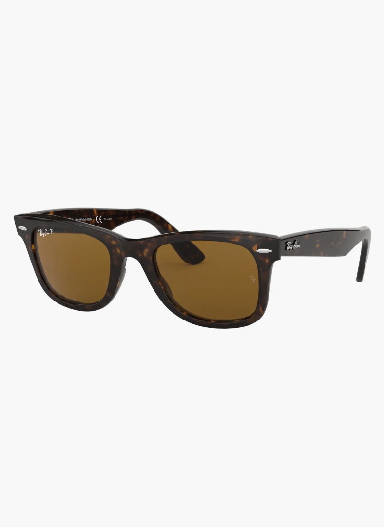 Ray-Ban 50mm Small Polarized Wayfarer Sunglasses in Tortoise Polarized at Nordstrom