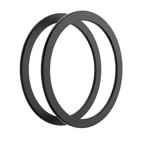mophie snap adapter, compatible with magsafe, qi enabled devices  snapsnap wireless accessories, includes 2 metallic rings for versatile magnetic mounting, works with android, apple, google phones