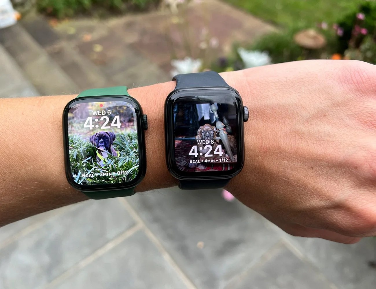 apple watch worn on wrist