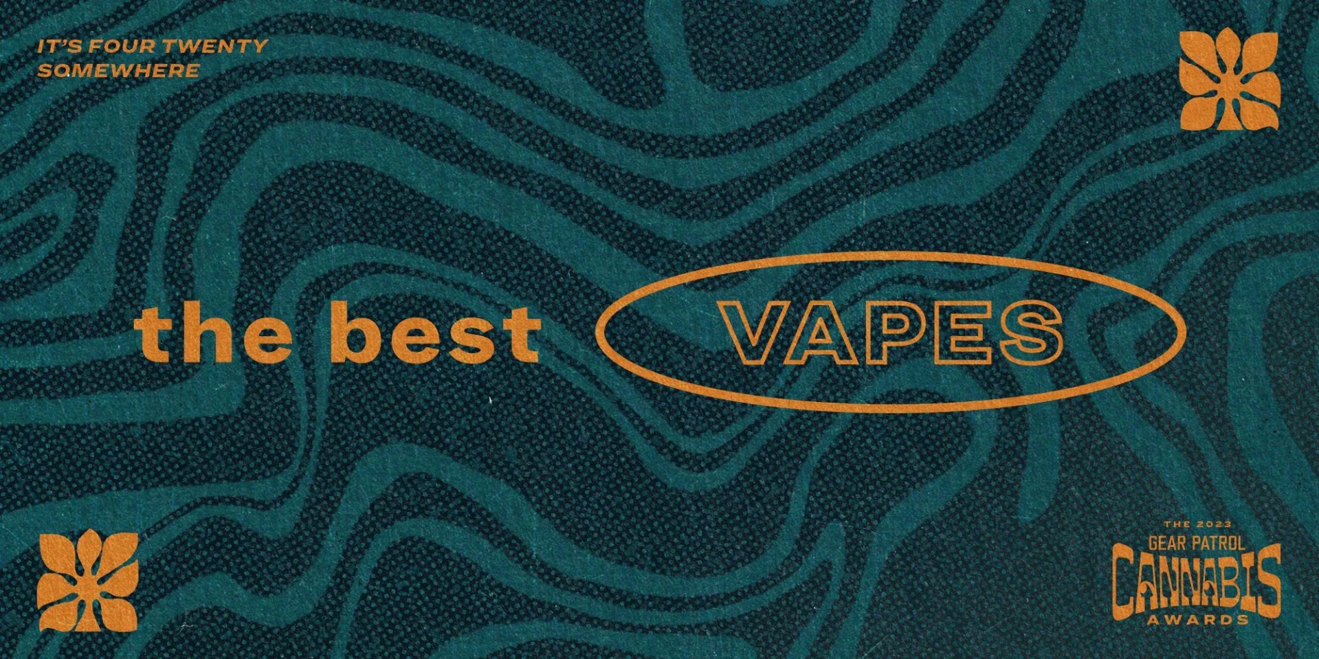 graphic with text that says the best vapes