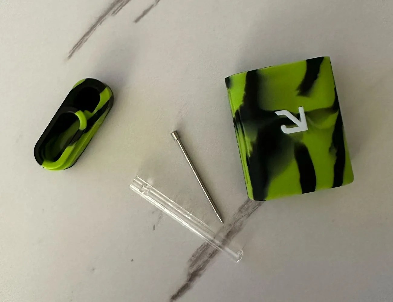 a chillum on a counter top