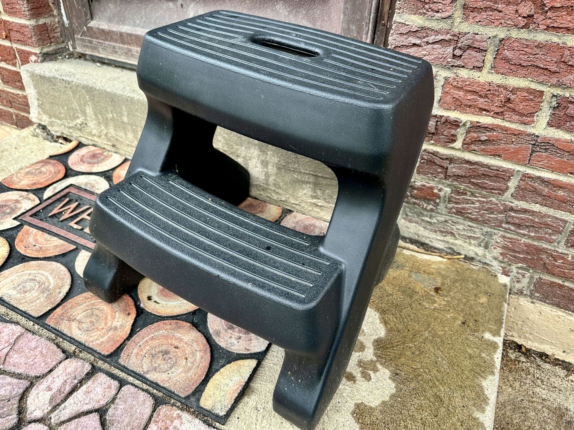 step stool outside
