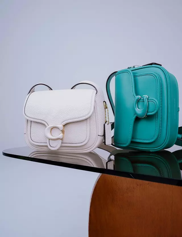 couch bags on table