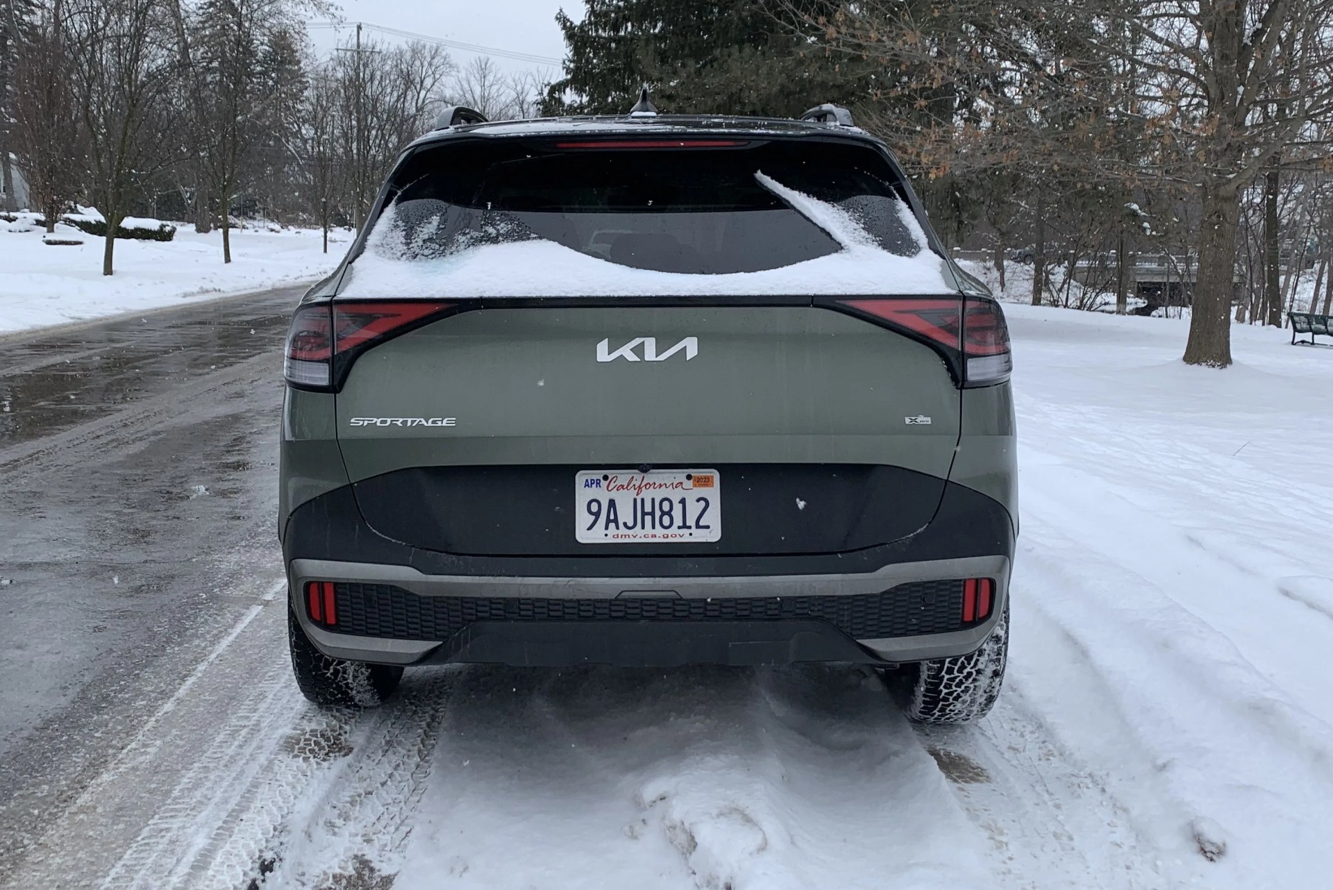 kia sportage from the rear
