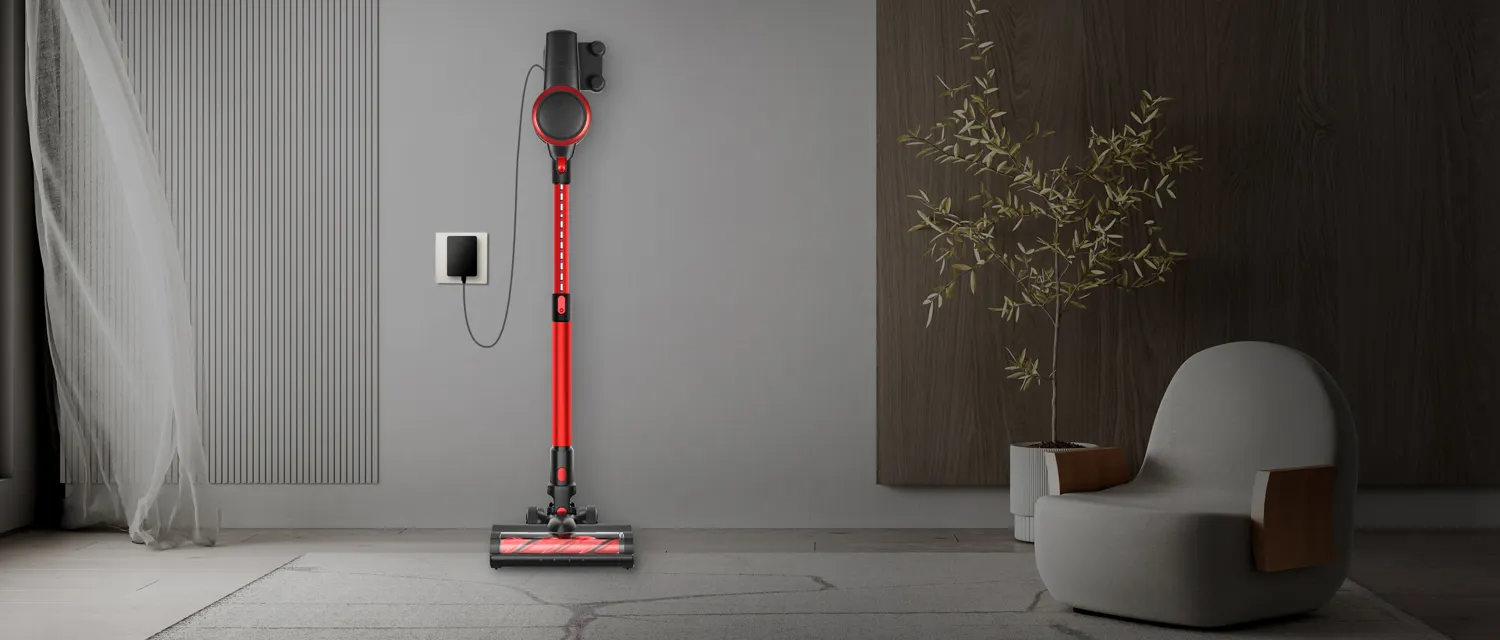 moosoo vacuum plugged in