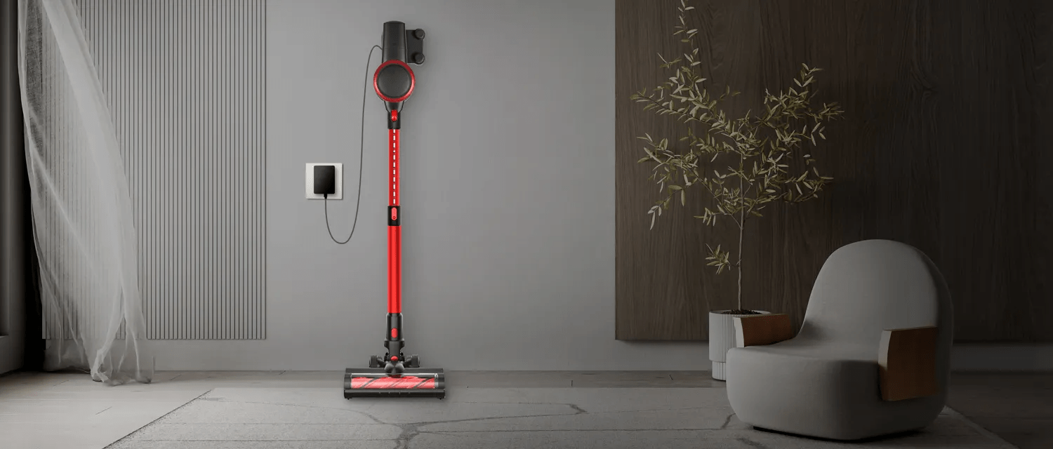 moosoo vacuum plugged in