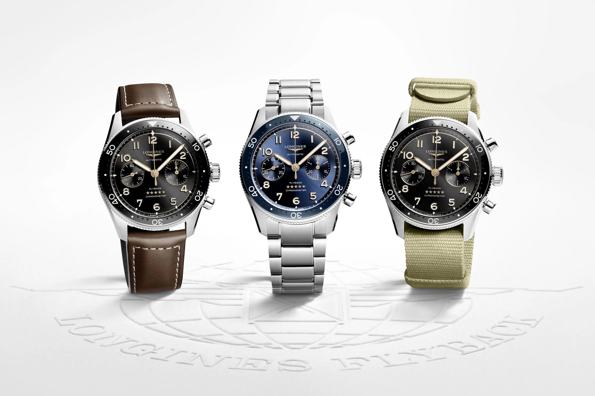 talking points man wearing longines spirit collection aviator watch