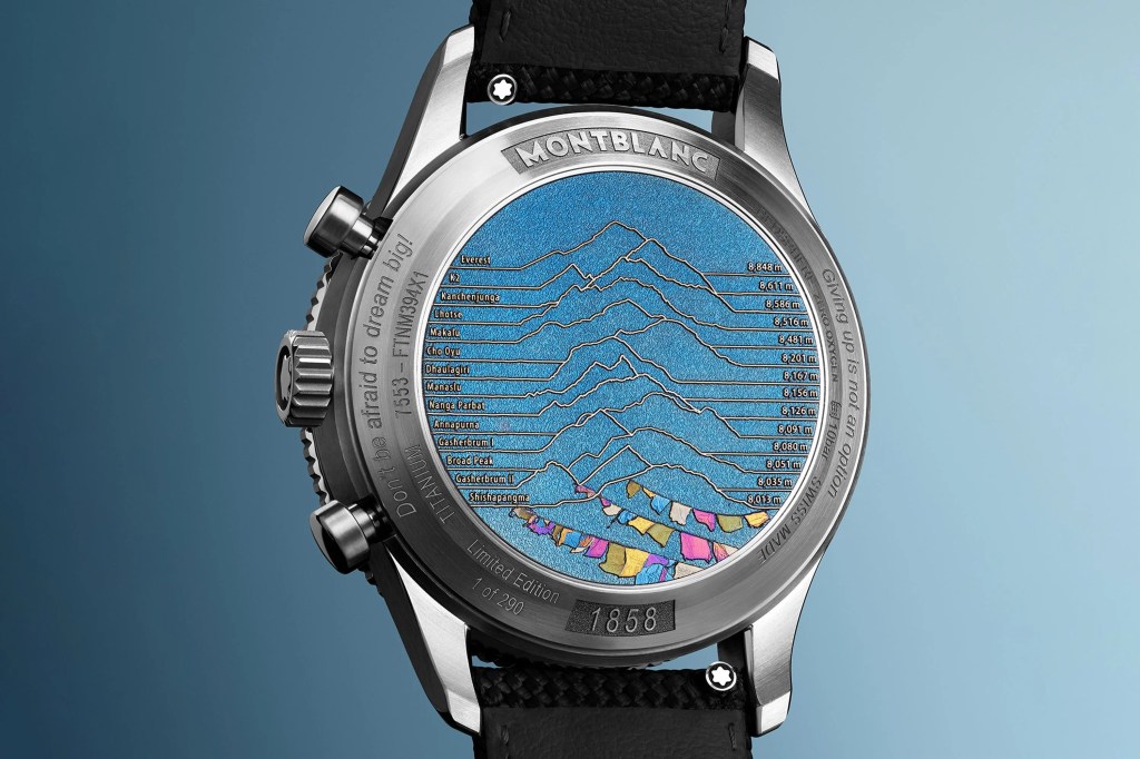 back of a montblanc watch