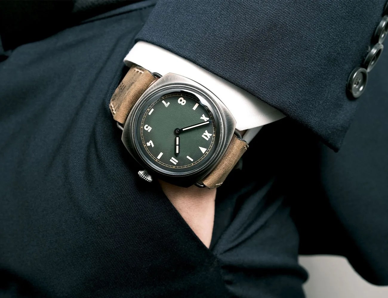 a man wearing a watch