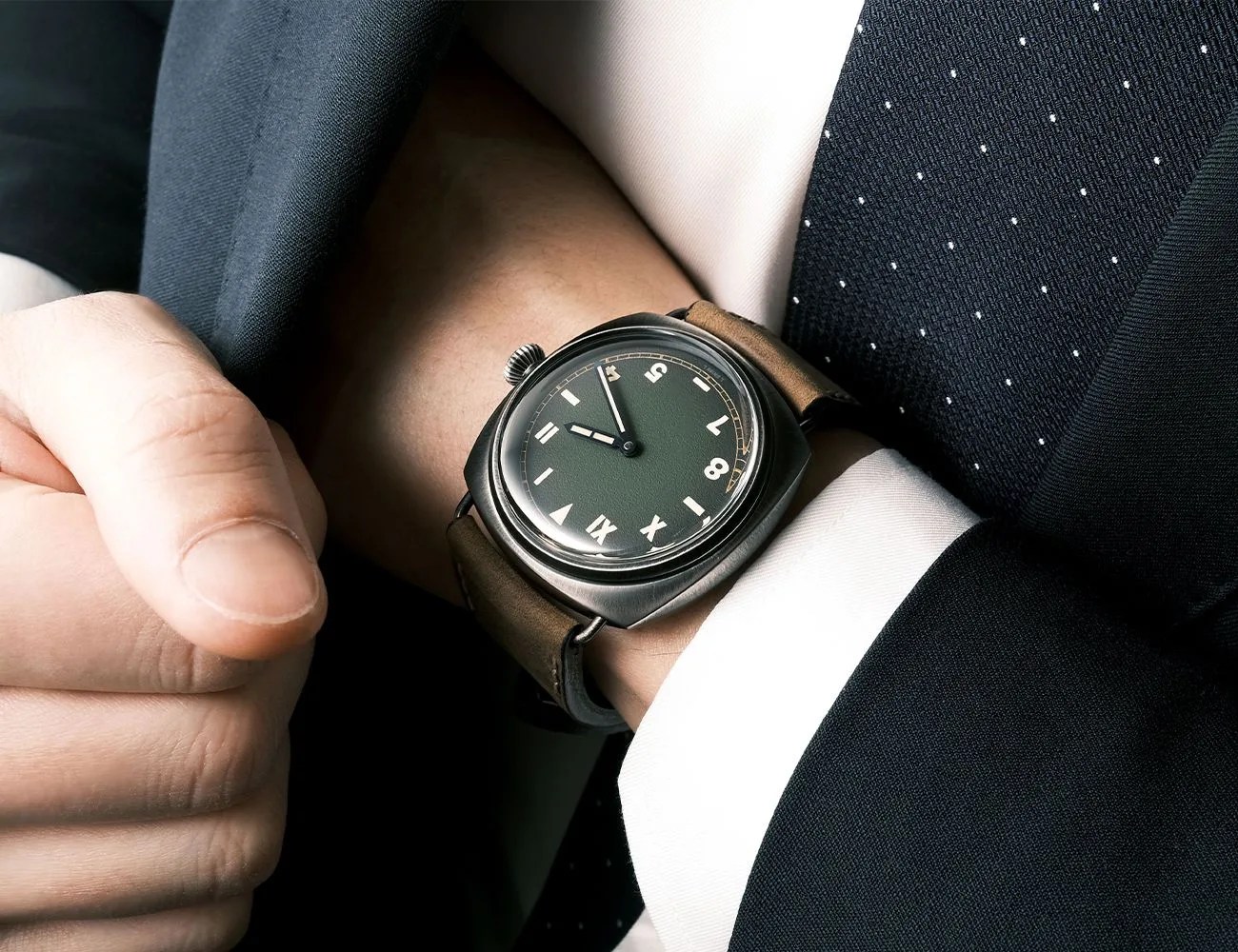 a man wearing a watch