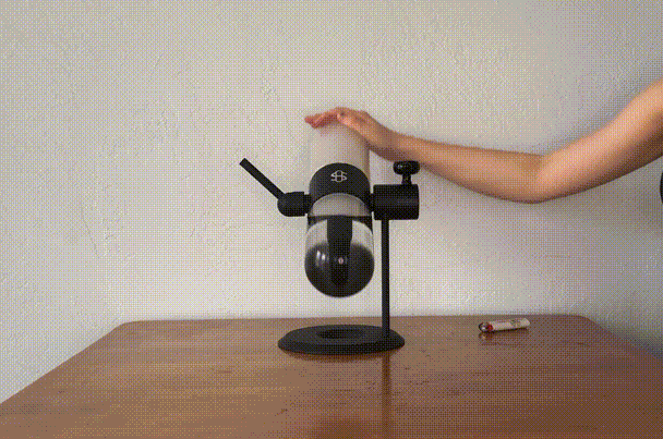 steam coming out of bong