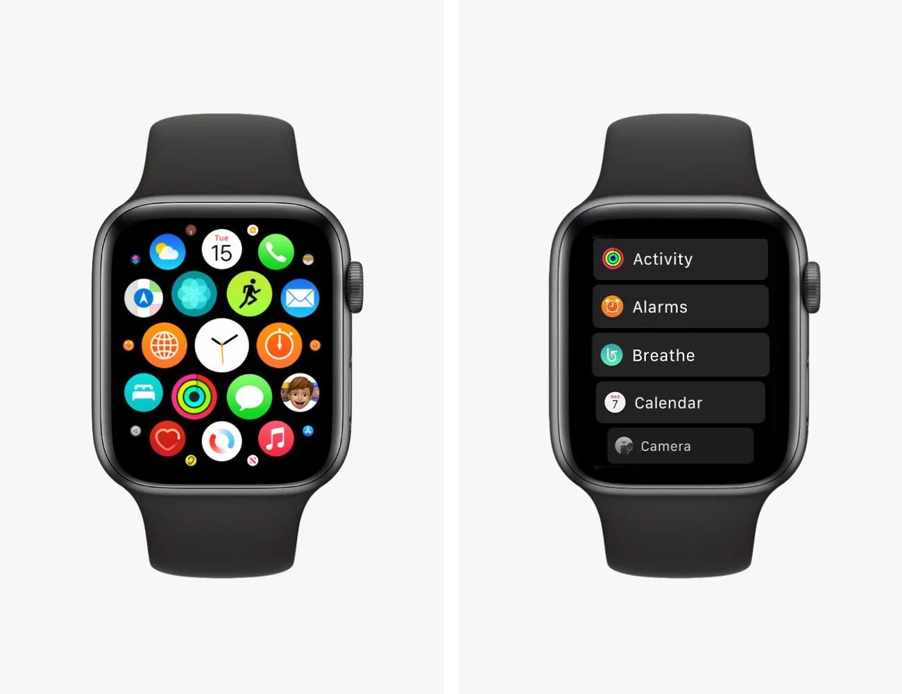 apple watch grid layout