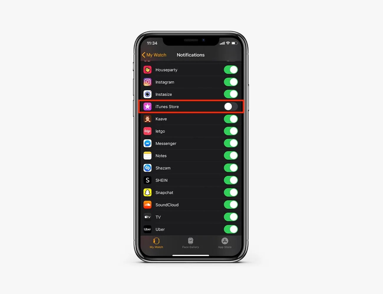 apple mute settings