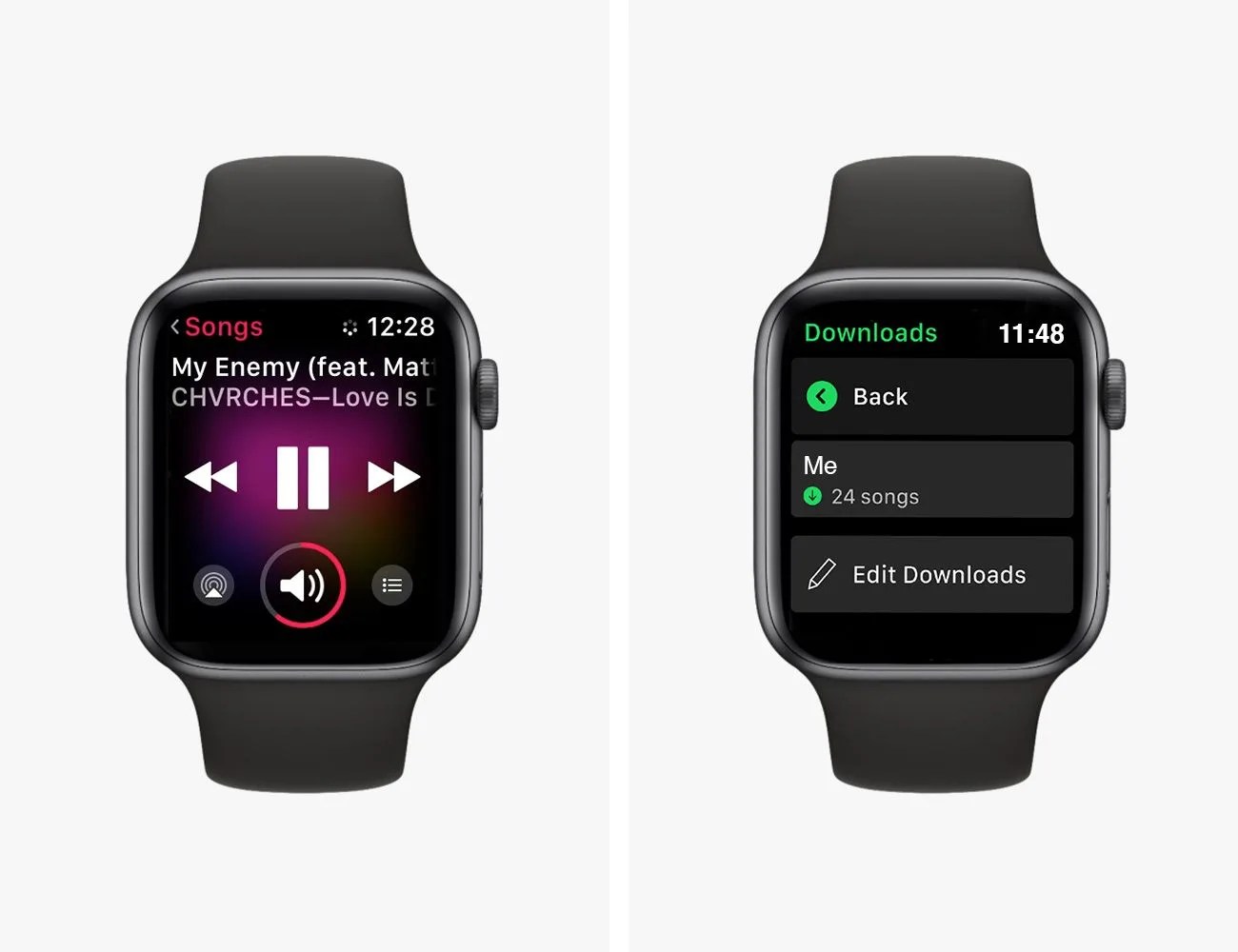 iwatch with apple music and spotify