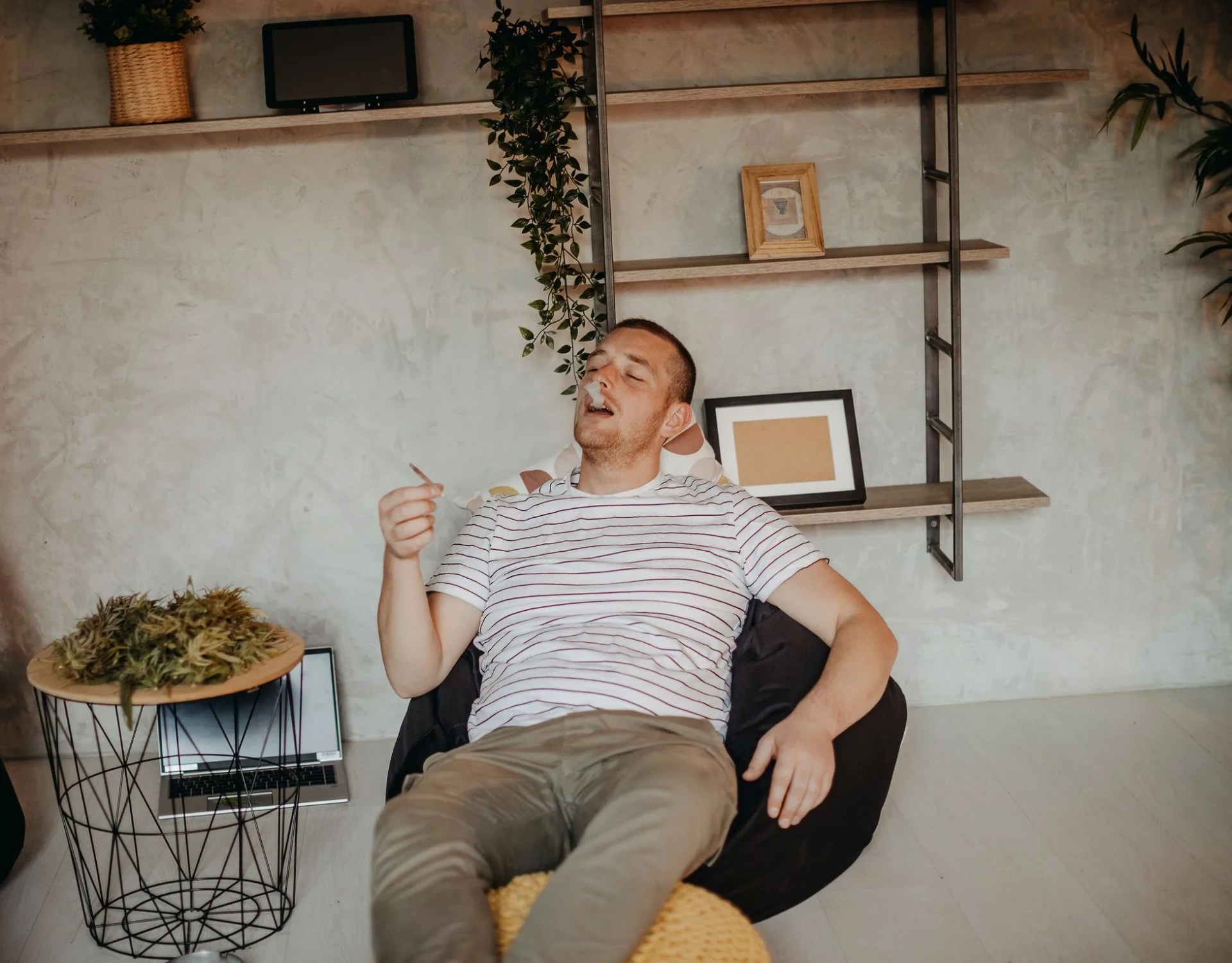 using marijuana at home