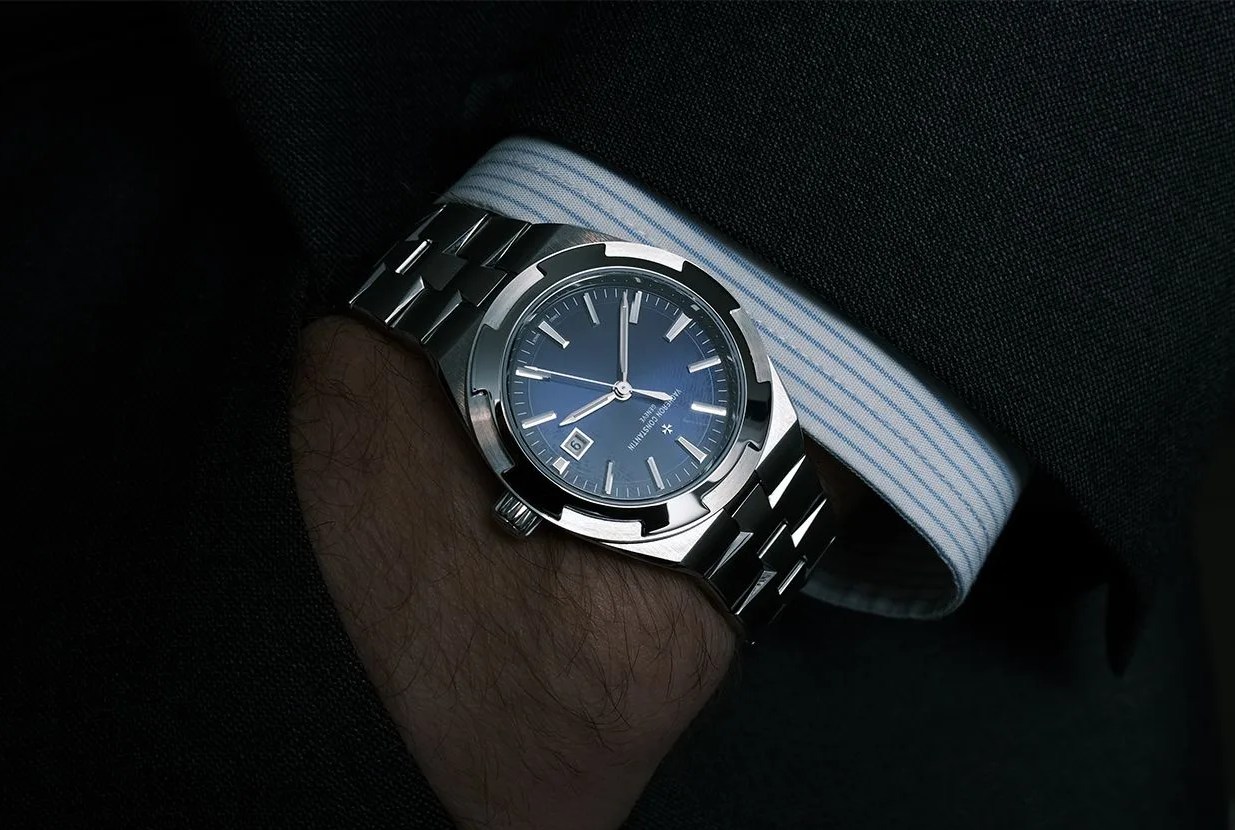 a man wearing a watch on his wrist