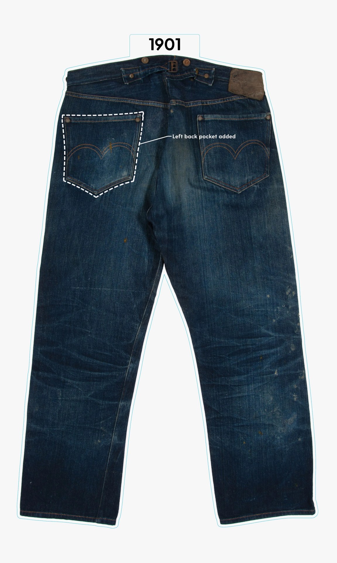 levis jeans from 1901