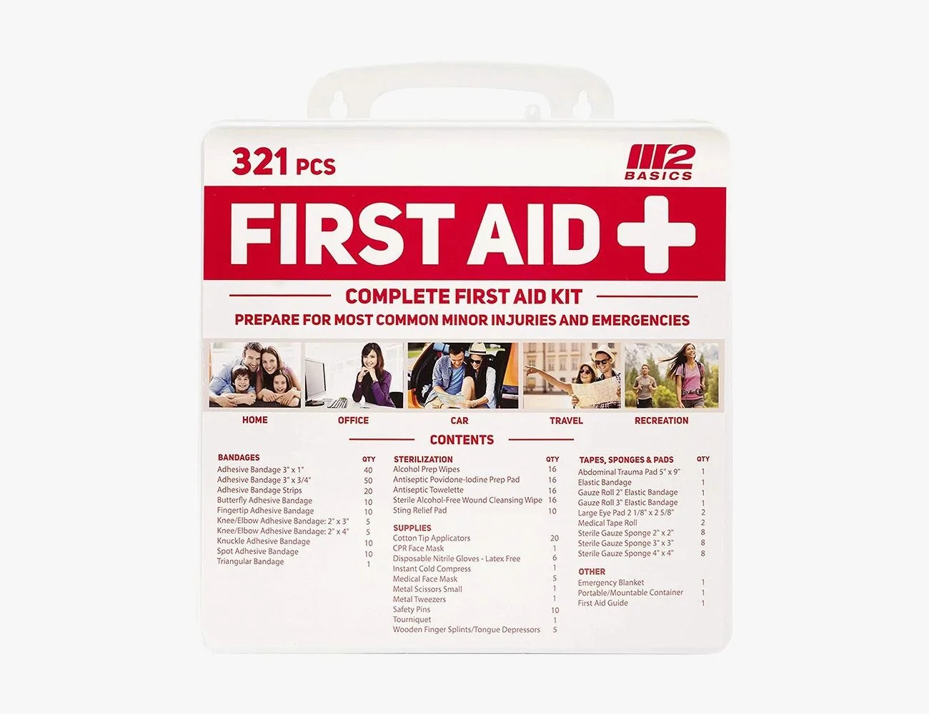 M2 Basics Complete Emergency First Aid Kit