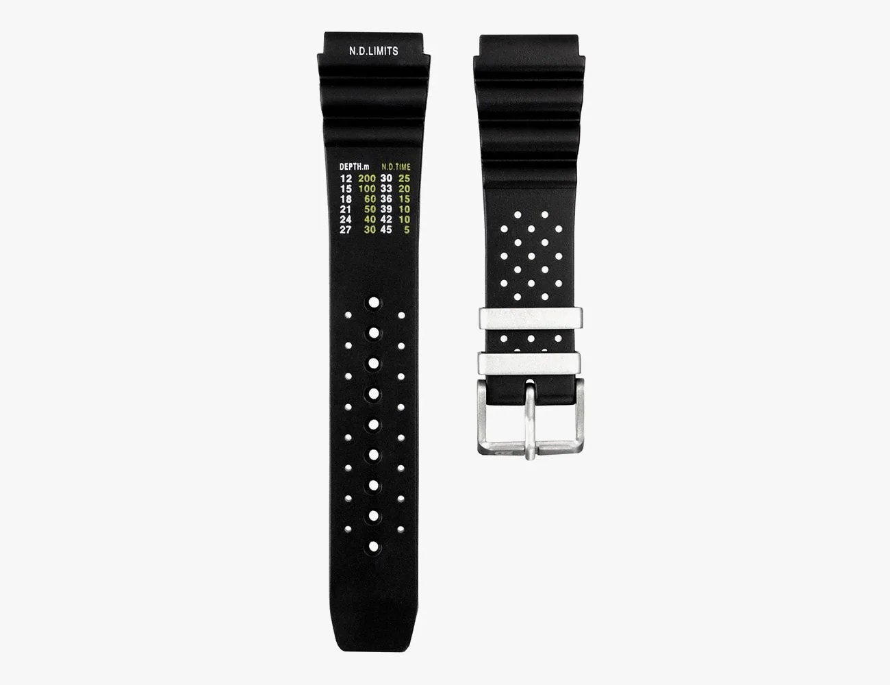 zuludiver 286 ndl italian rubber dive watch strap