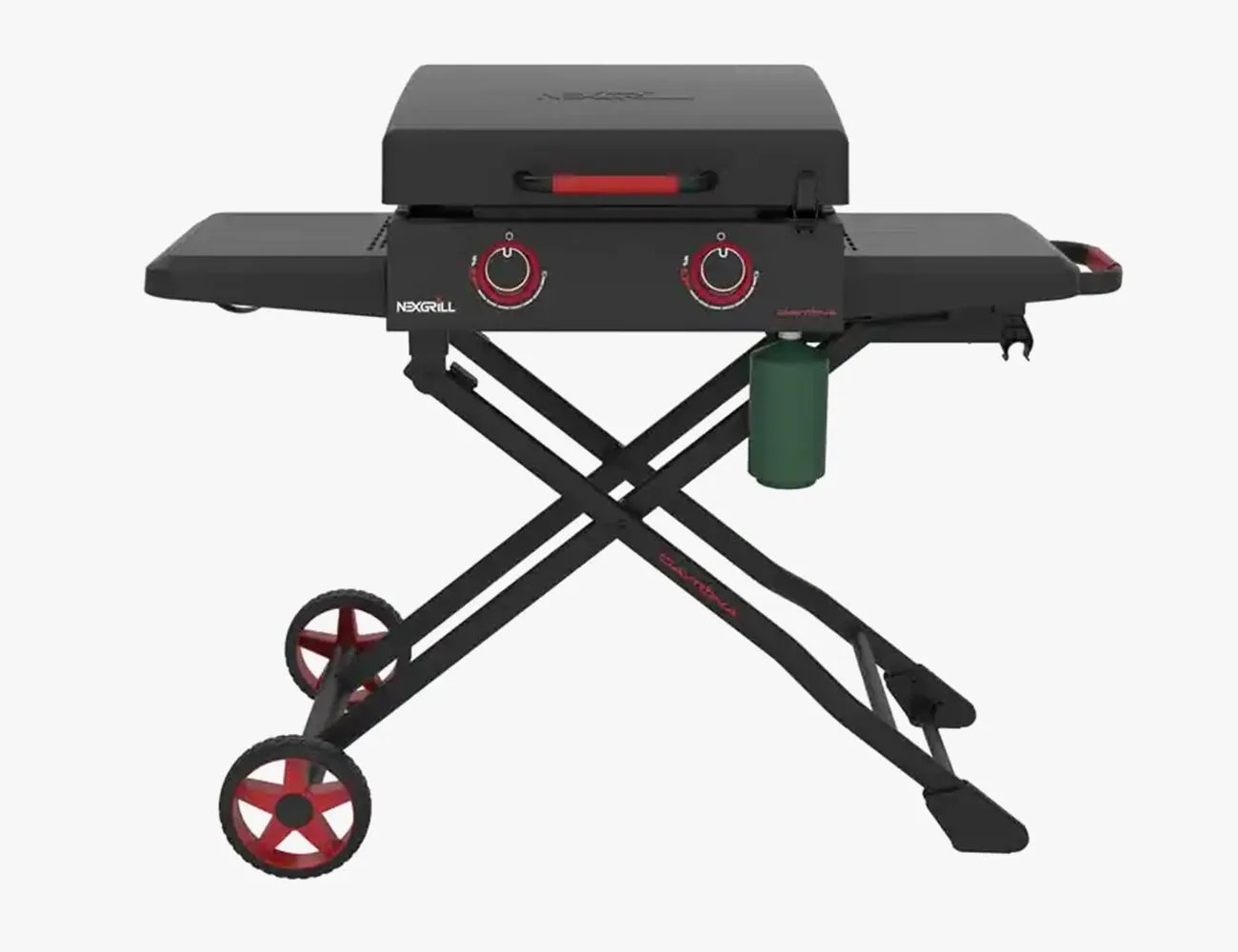 nexgrill daytona 2 burner gas griddle with foldable cart