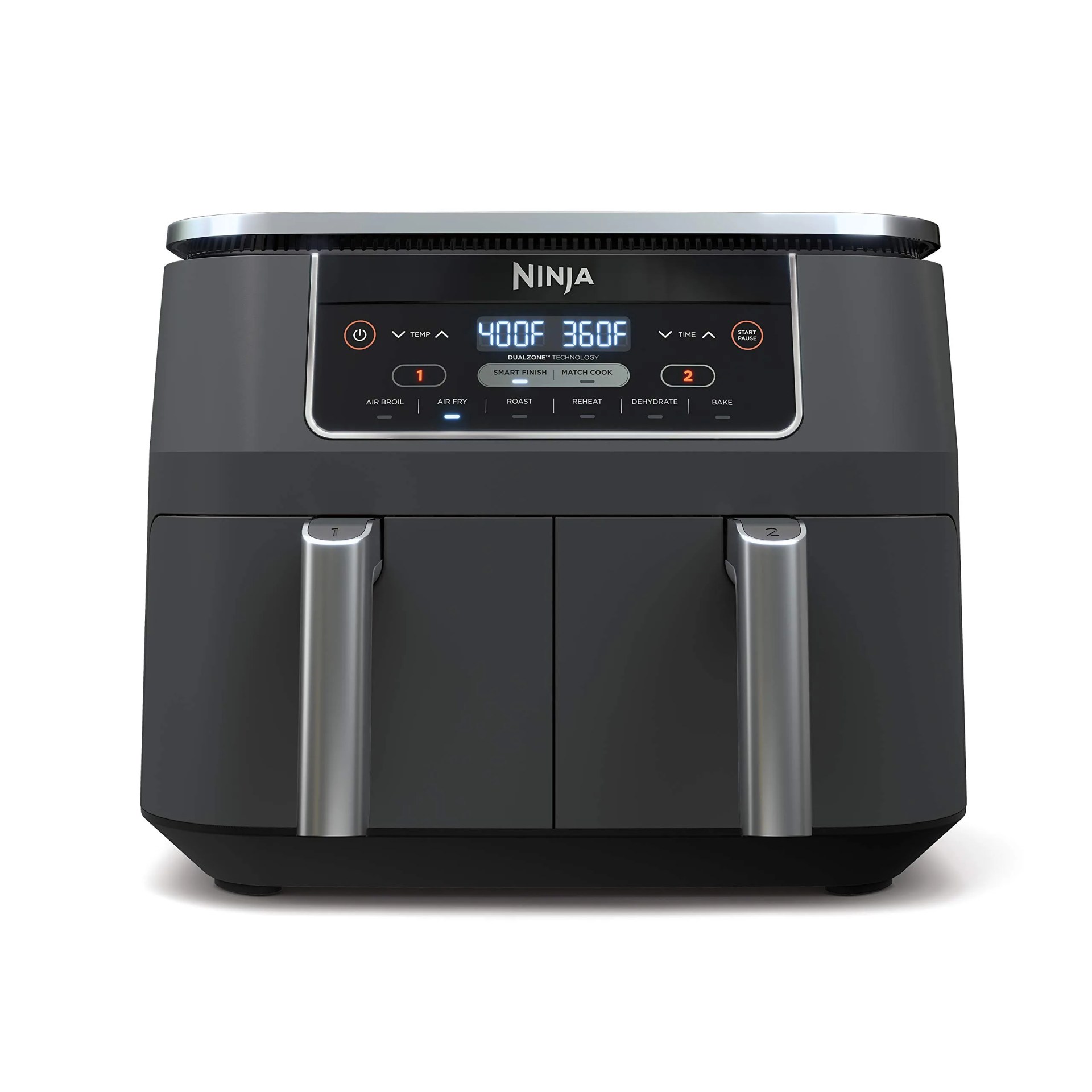 Ninja DZ201 Foodi 8 Quart 6-in-1 DualZone 2-Basket Air Fryer