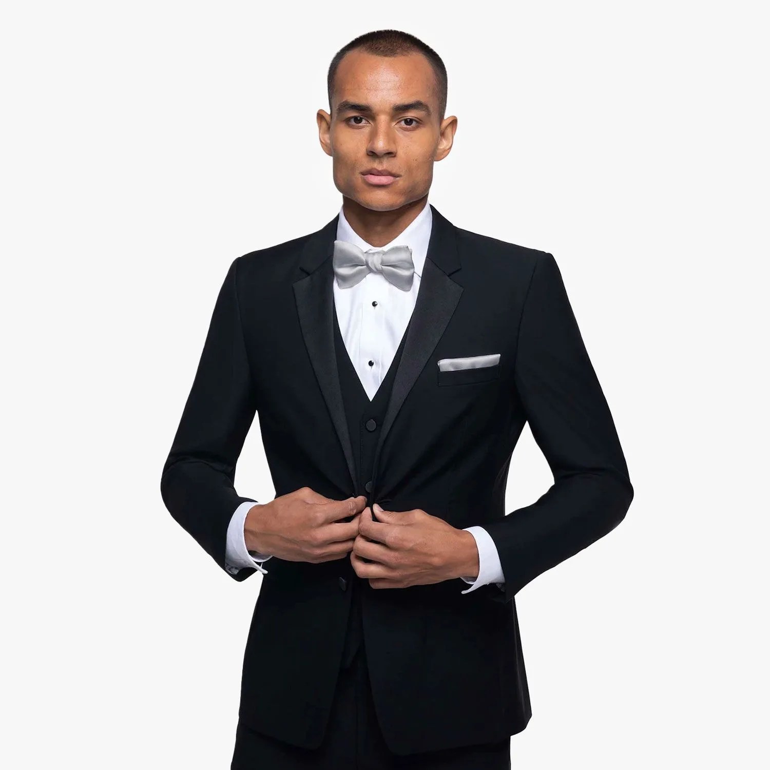 black notch lapel tuxedo