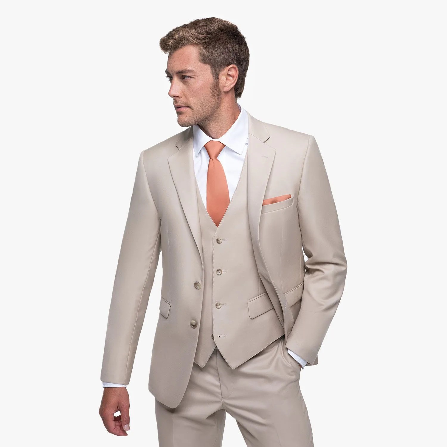 british tan suit