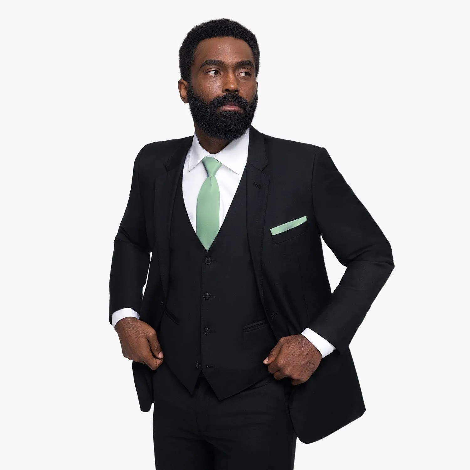 black suit