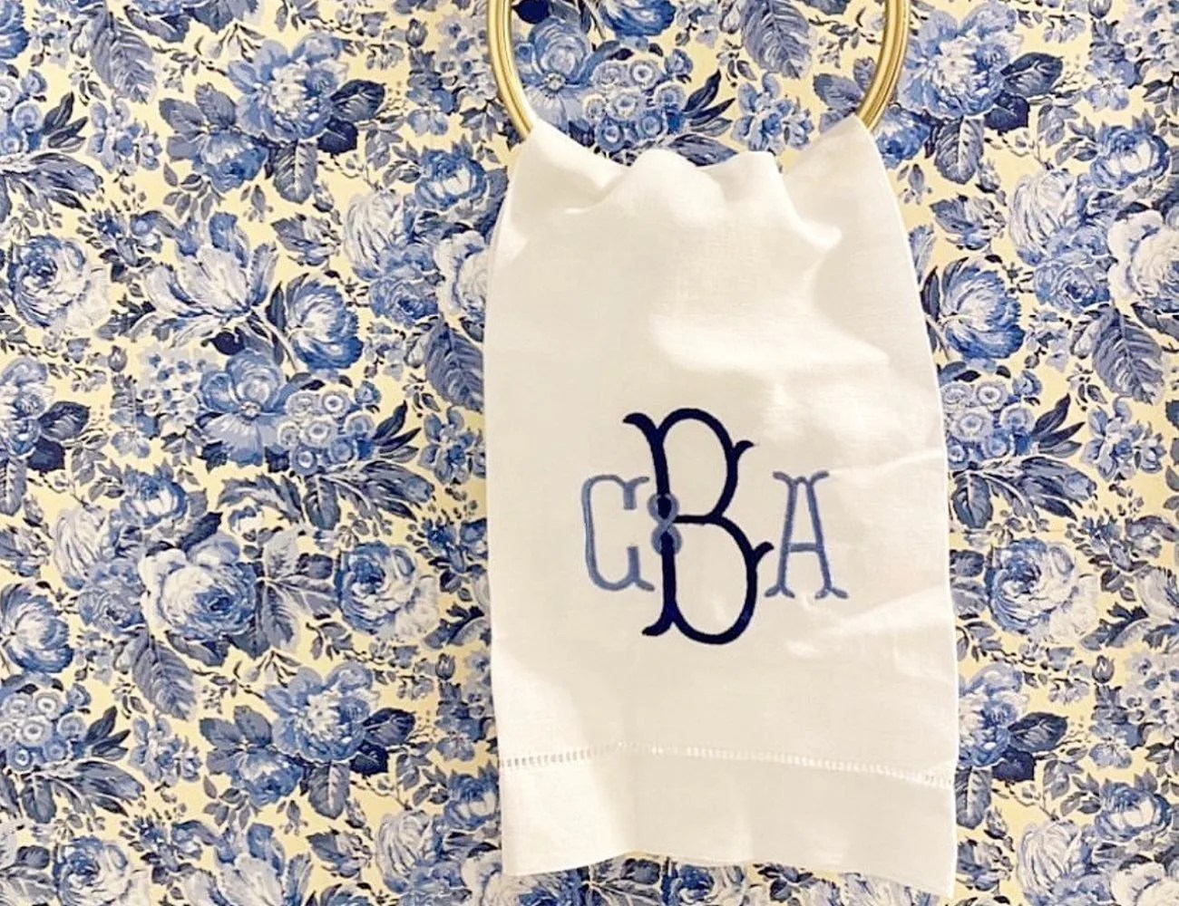 Monogram Hand Towel - Etsy