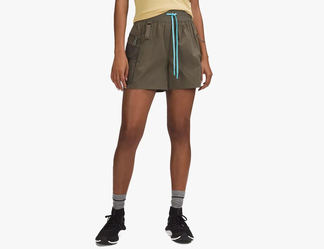 lululemon multi pocket cargo high rise hiking short 5