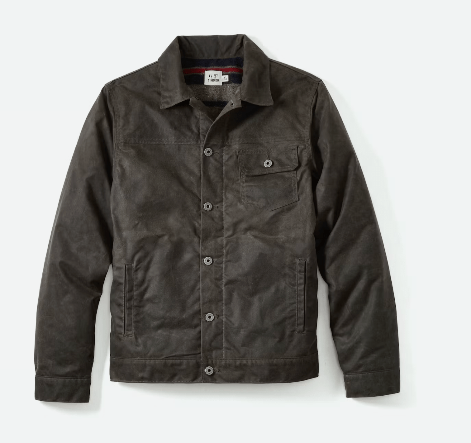 Wool-Lined Waxed Trucker Jacket