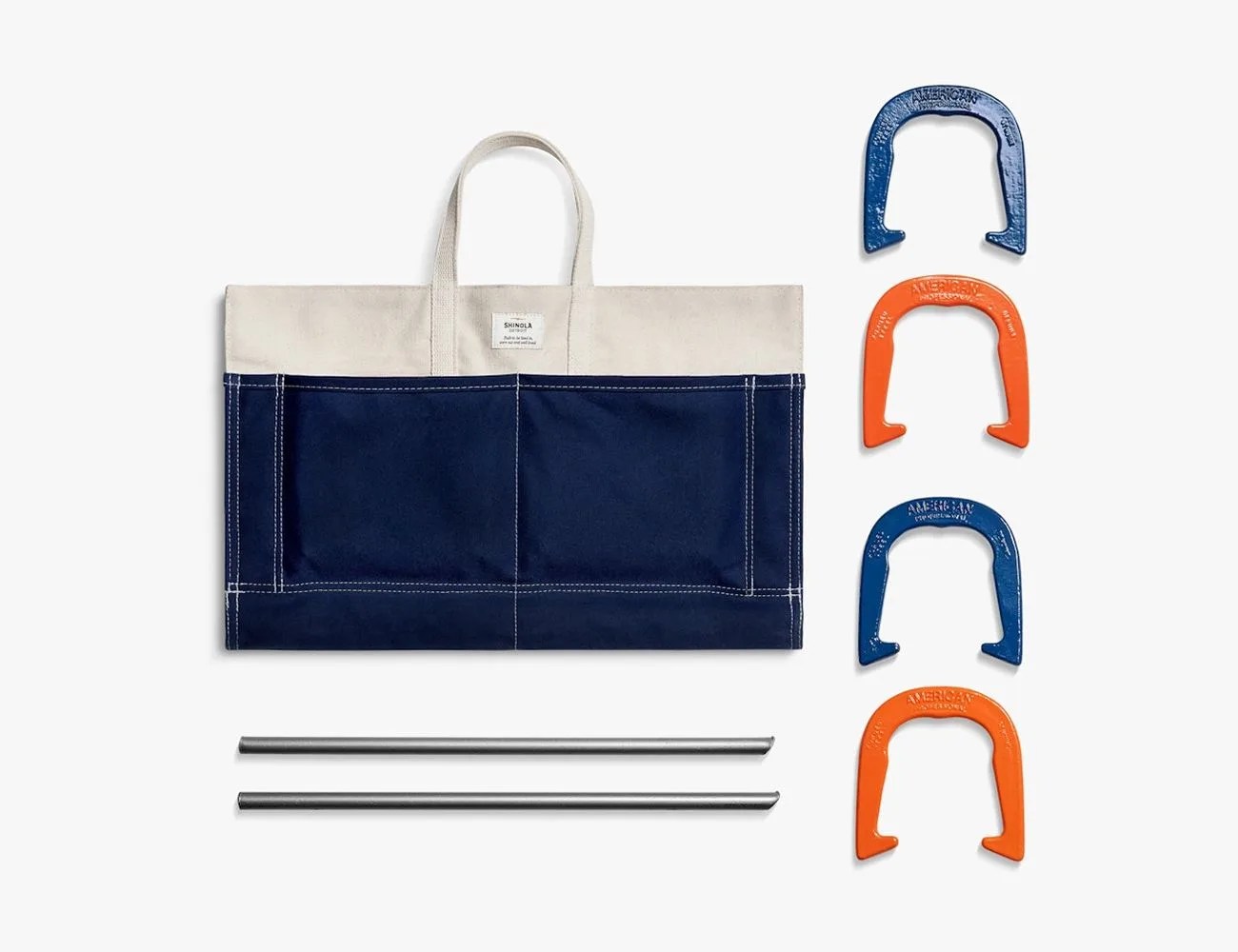 Shinola Horseshoes in Canvas Tote