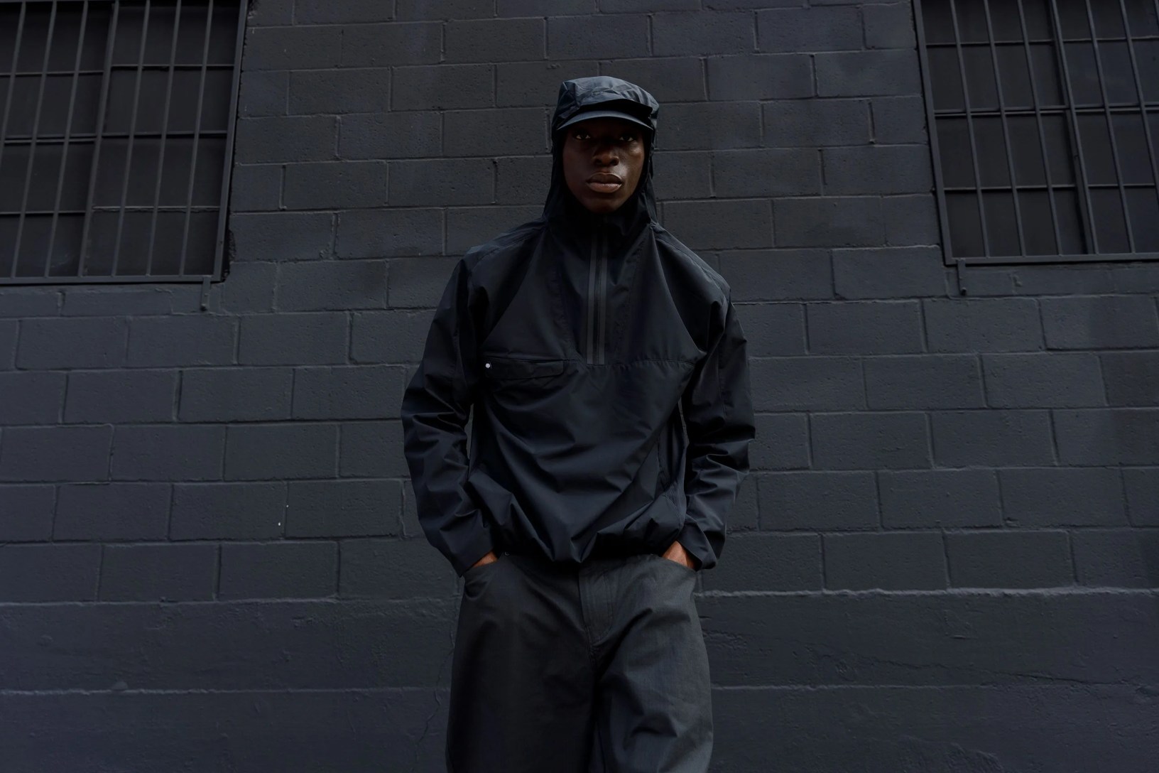 man wearing 686 clothing