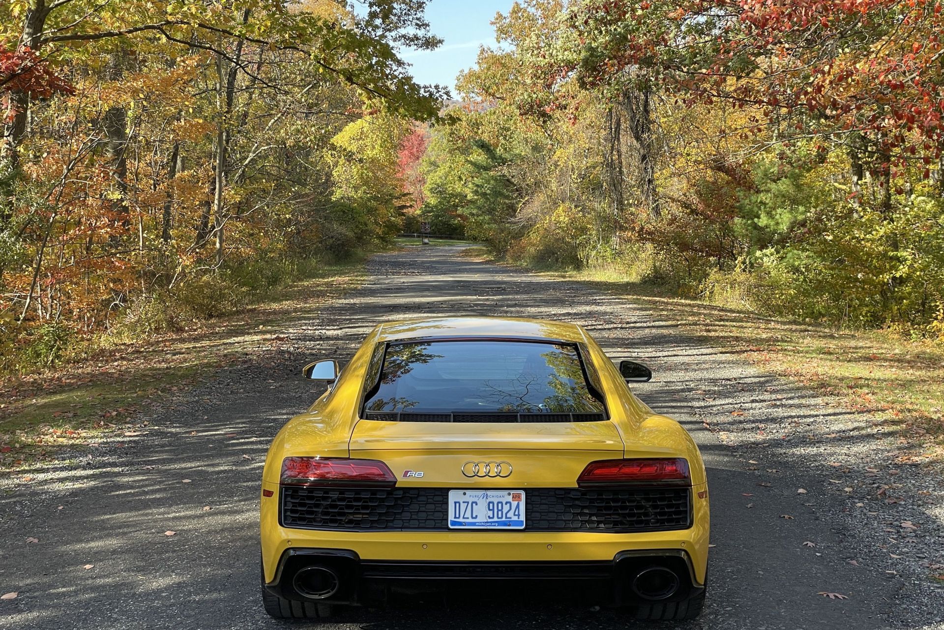 2023 audi r8 coupe yellow