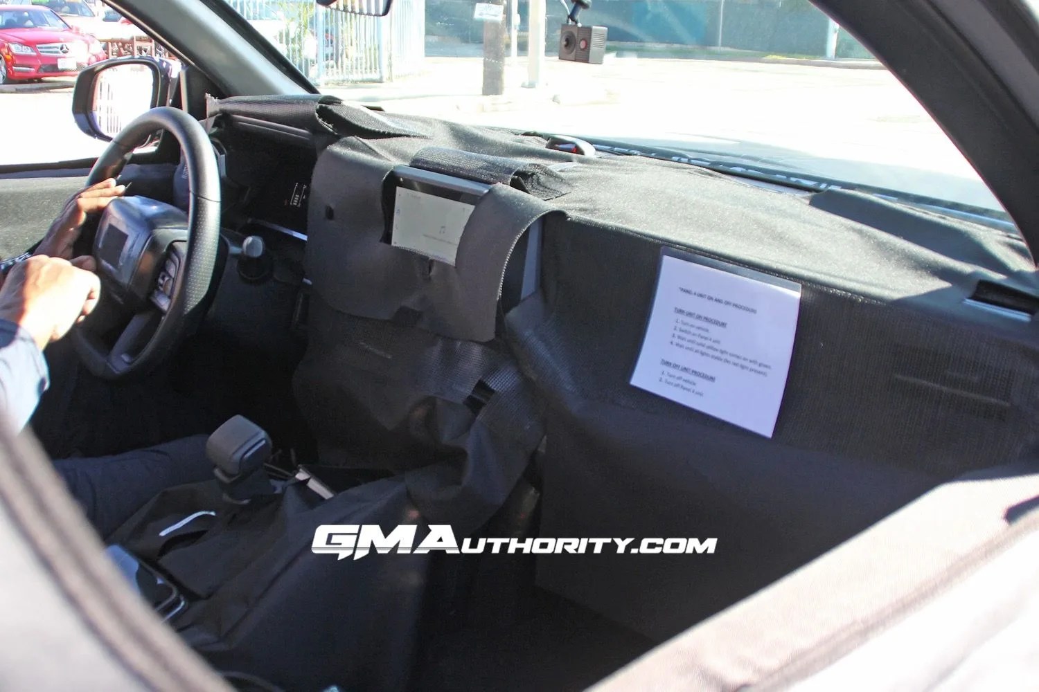 leak of toyota tacoma interior under camouflage