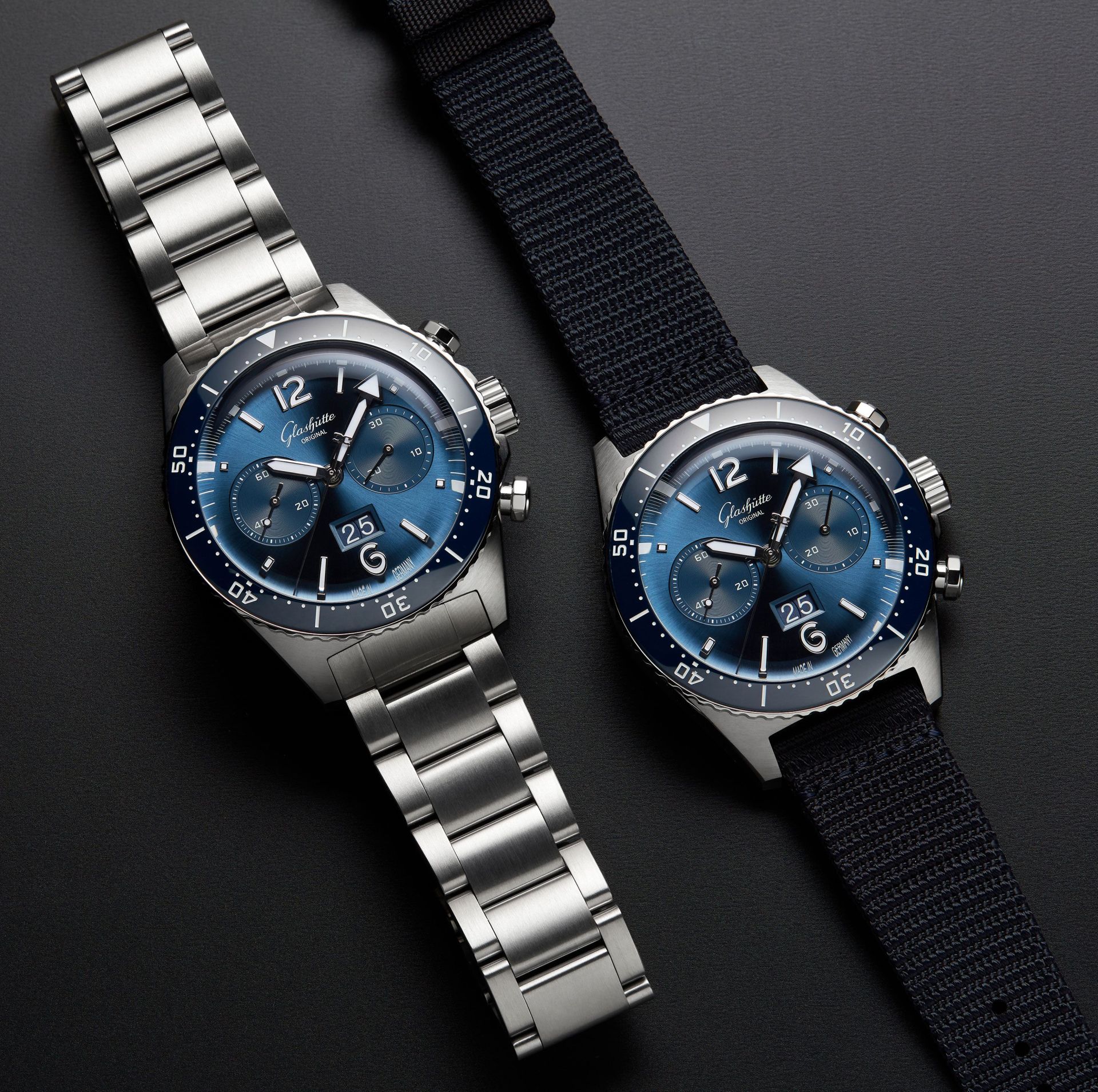 glashutte seaq chronograph watch