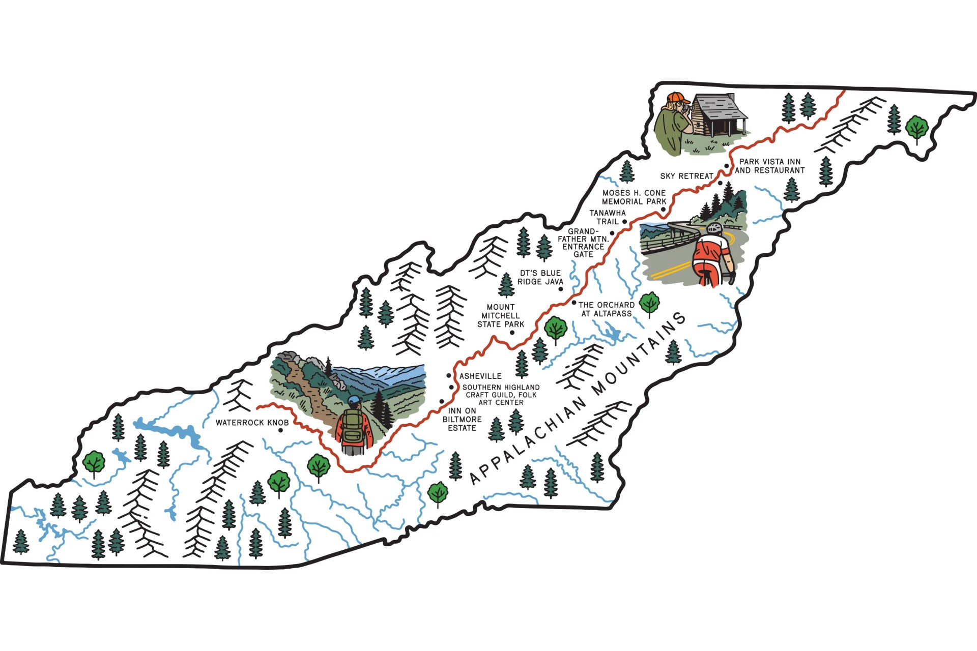 Blue Ridge Parkway map