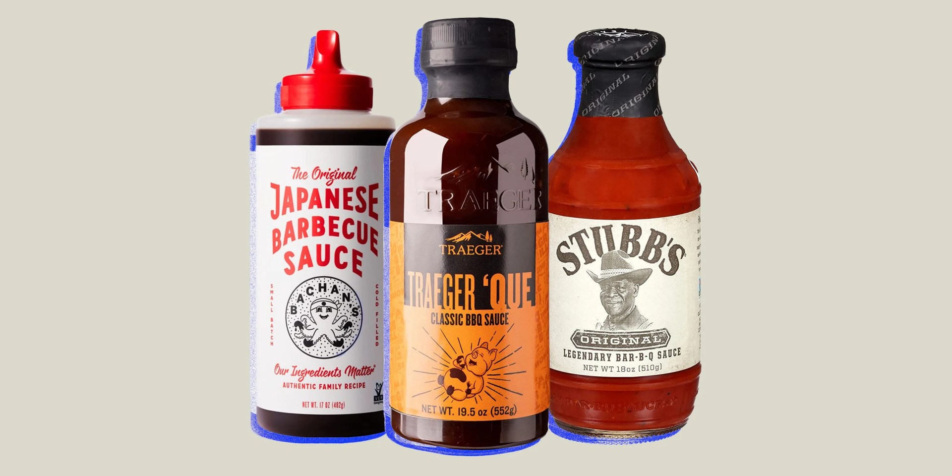 collage of three bbq sauces