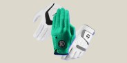collage of three golf gloves