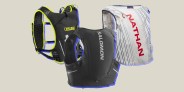 collage of three hydration packs
