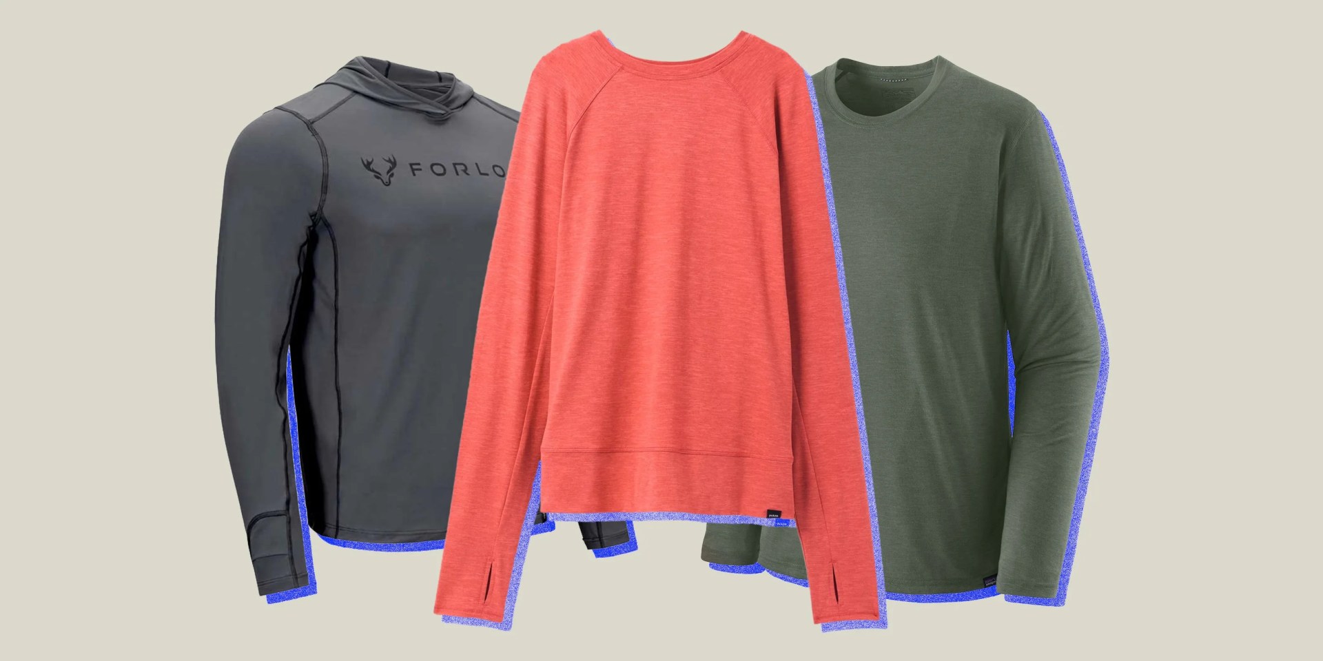 collage of three sunshirts