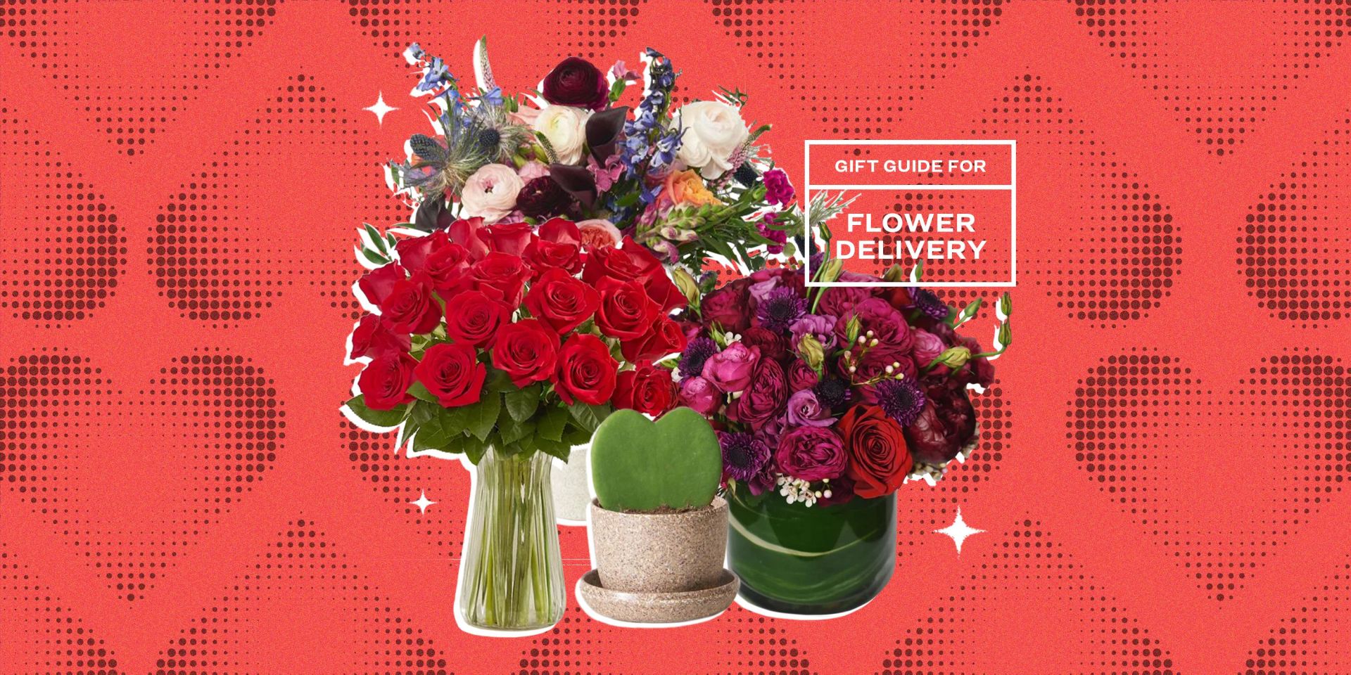 collage of flower bouquets