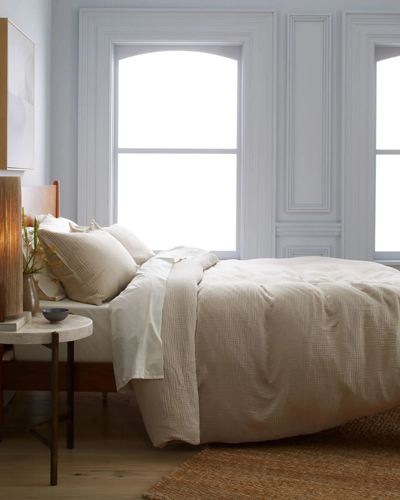quince organic airy gauze duvet cover